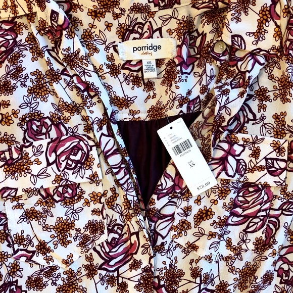 Anthropologie Porridge Bergen Tie Front NWT - Picture 5 of 8